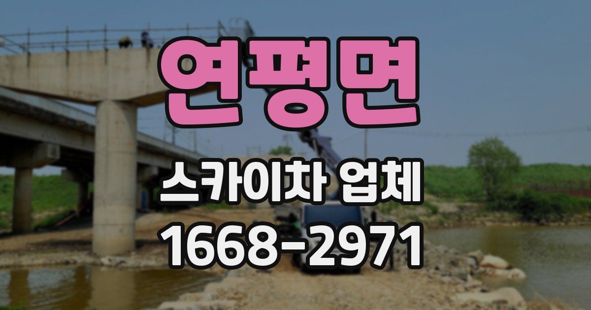 연평면 스카이차 업체