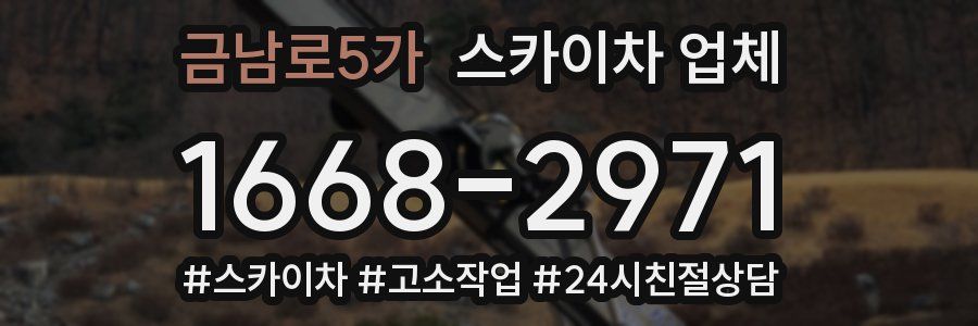 금남로5가 스카이차 업체