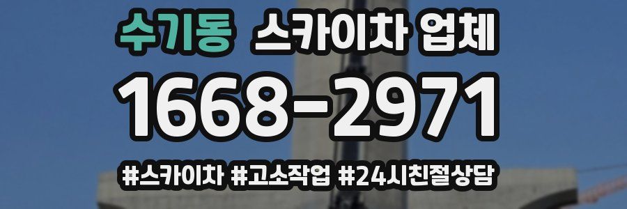 수기동 스카이차 업체