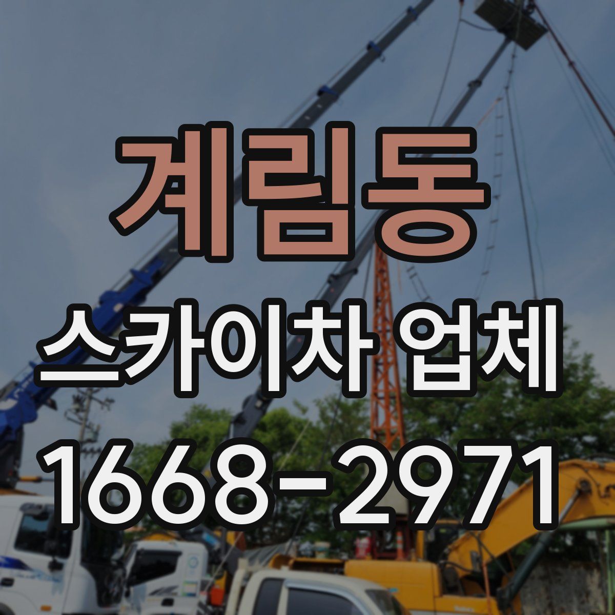 계림동 스카이차 업체