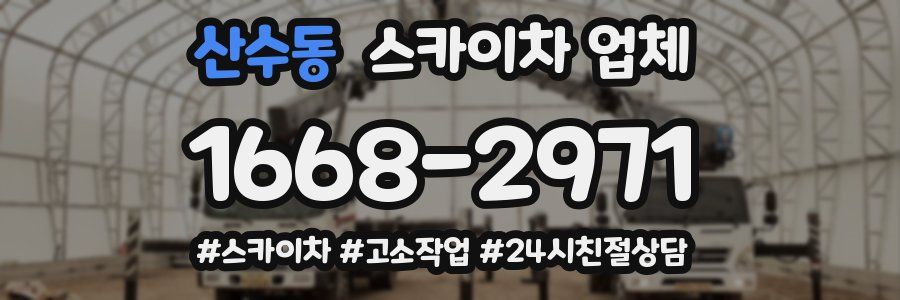 산수동 스카이차 업체