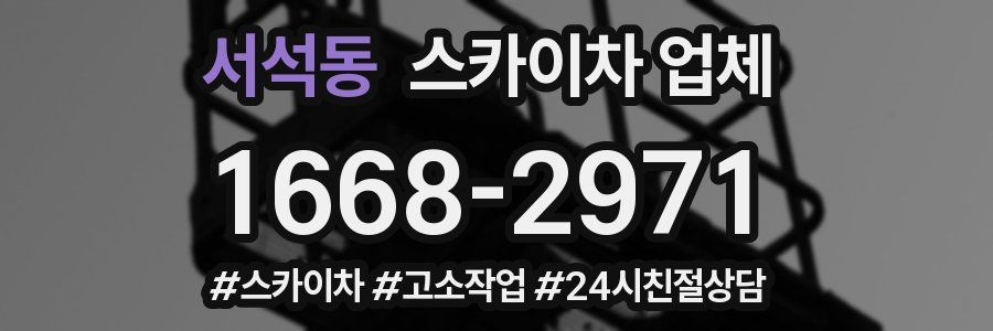 서석동 스카이차 업체