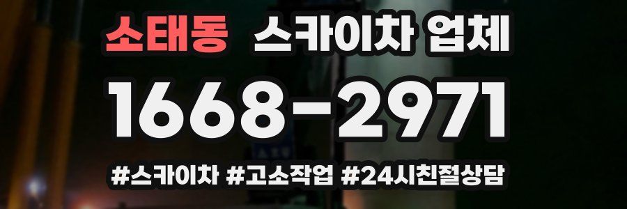 소태동 스카이차 업체