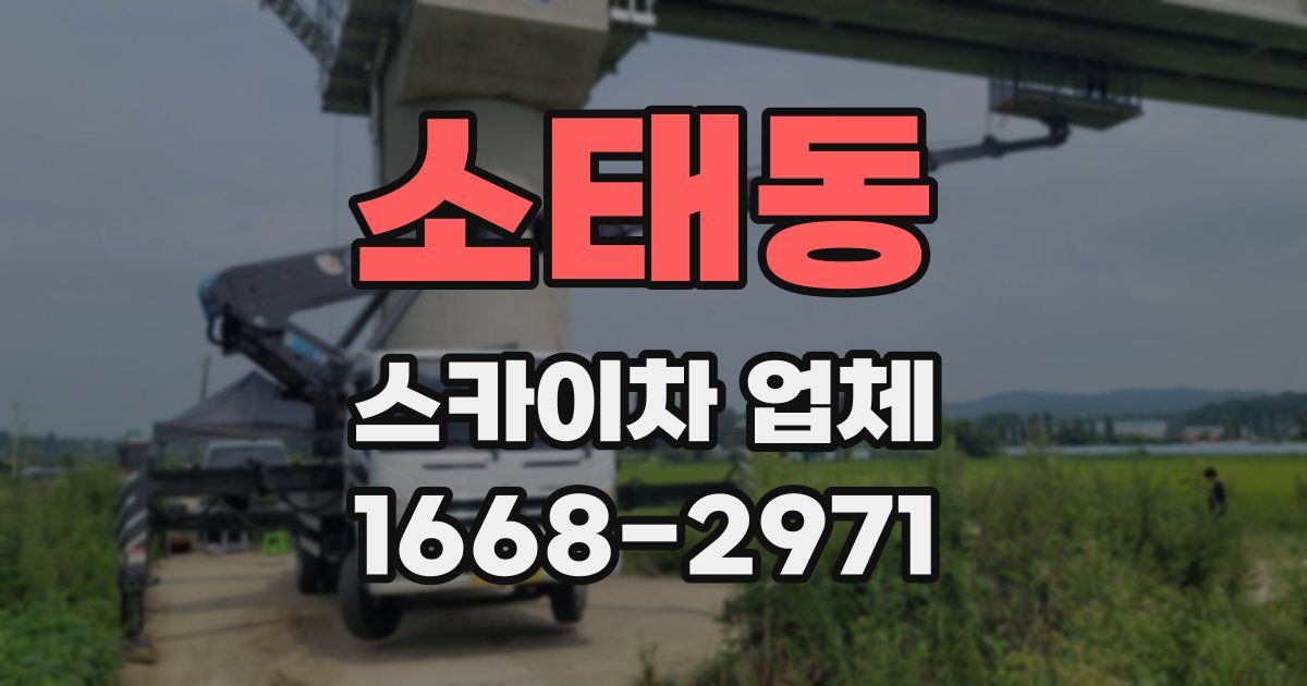 소태동 스카이차 업체