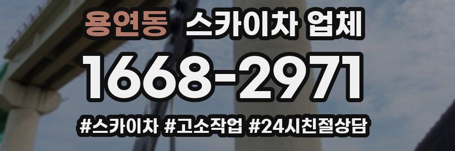 용연동 스카이차 업체