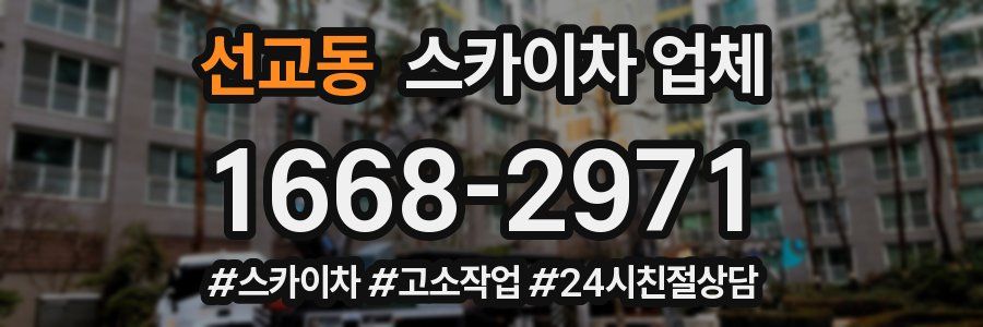 선교동 스카이차 업체