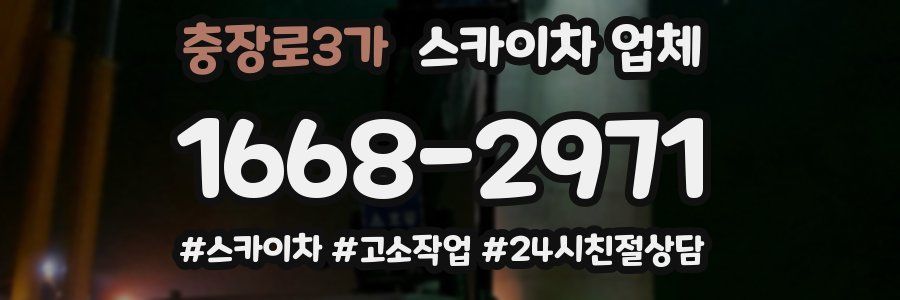 충장로3가 스카이차 업체