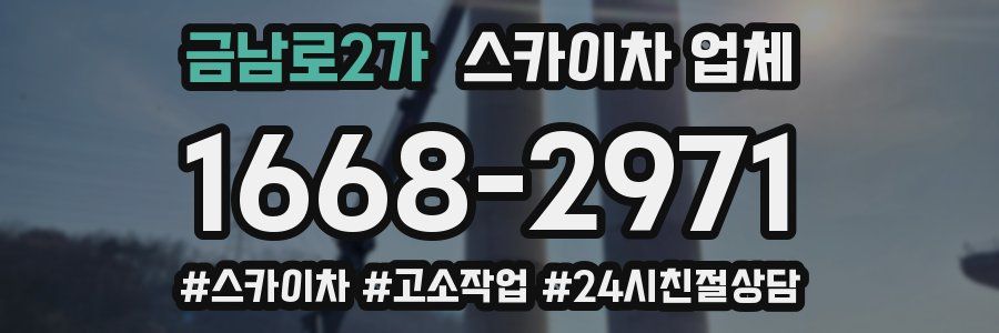 금남로2가 스카이차 업체