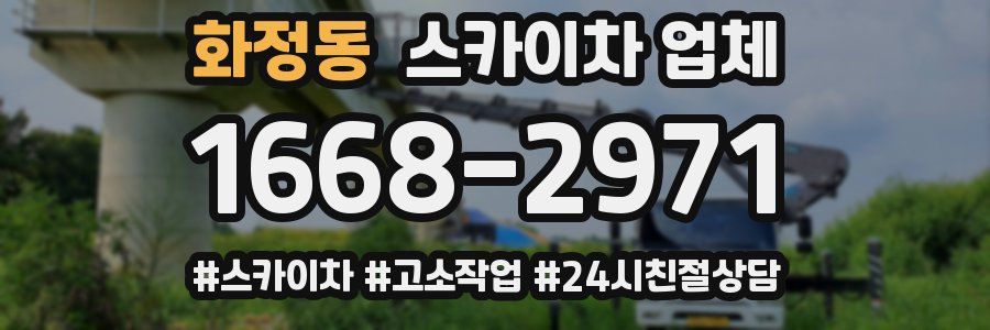 화정동 스카이차 업체