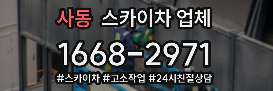 사동 스카이차 업체