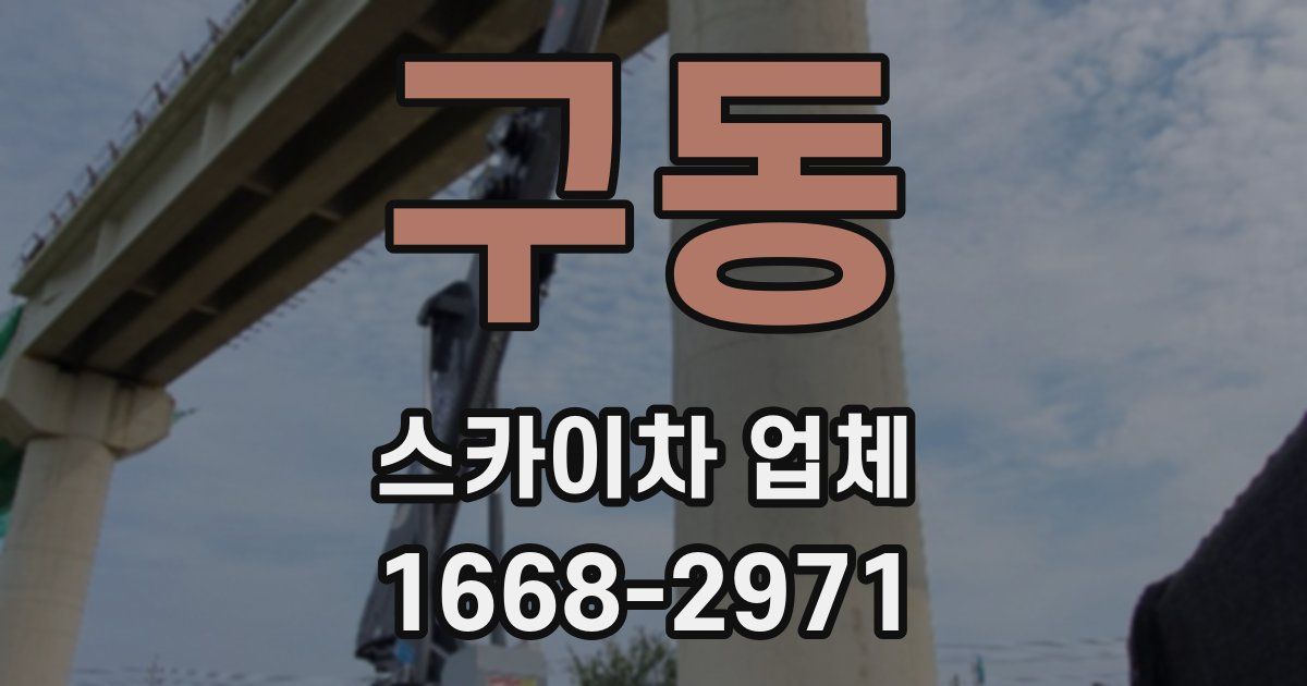구동 스카이차 업체