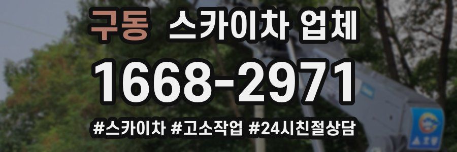 구동 스카이차 업체