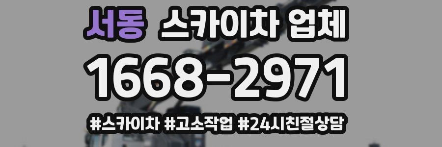 서동 스카이차 업체