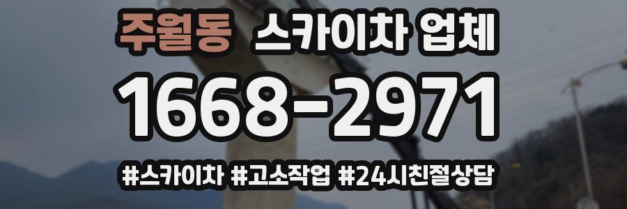 주월동 스카이차 업체
