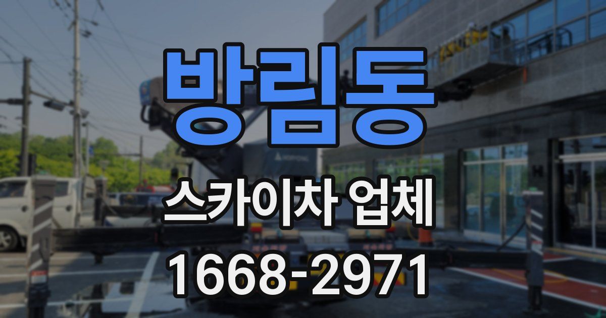 방림동 스카이차 업체