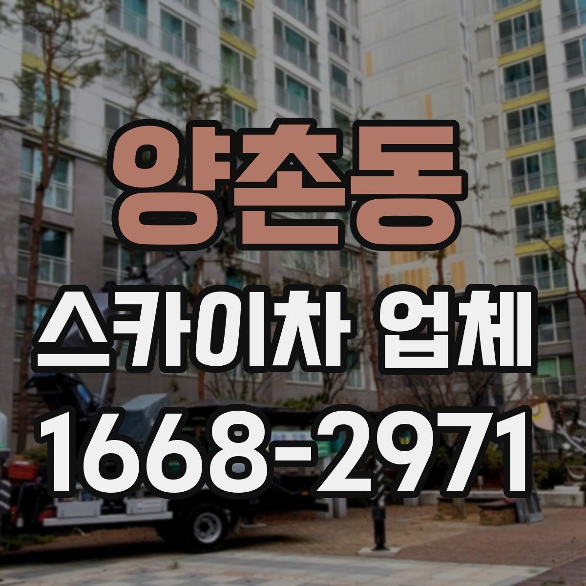 양촌동 스카이차 업체