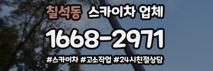 칠석동 스카이차 업체