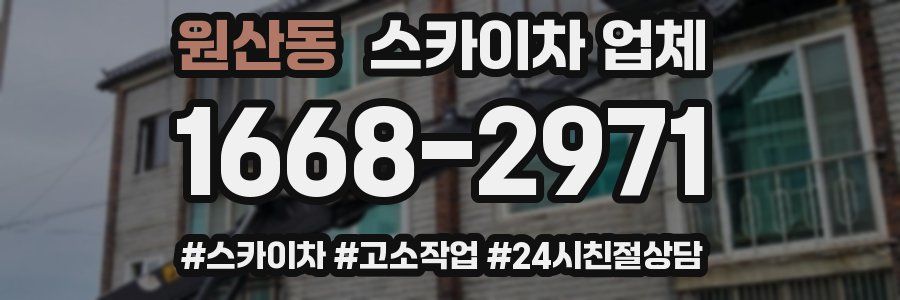 원산동 스카이차 업체