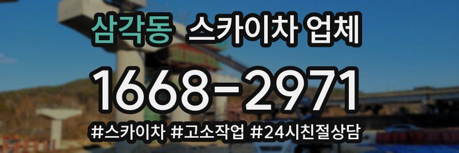 삼각동 스카이차 업체
