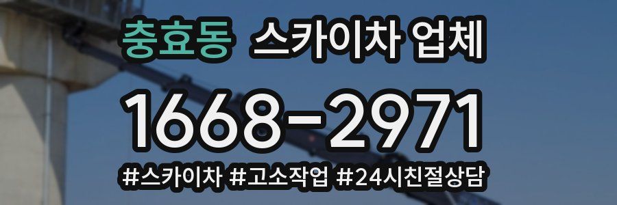 충효동 스카이차 업체