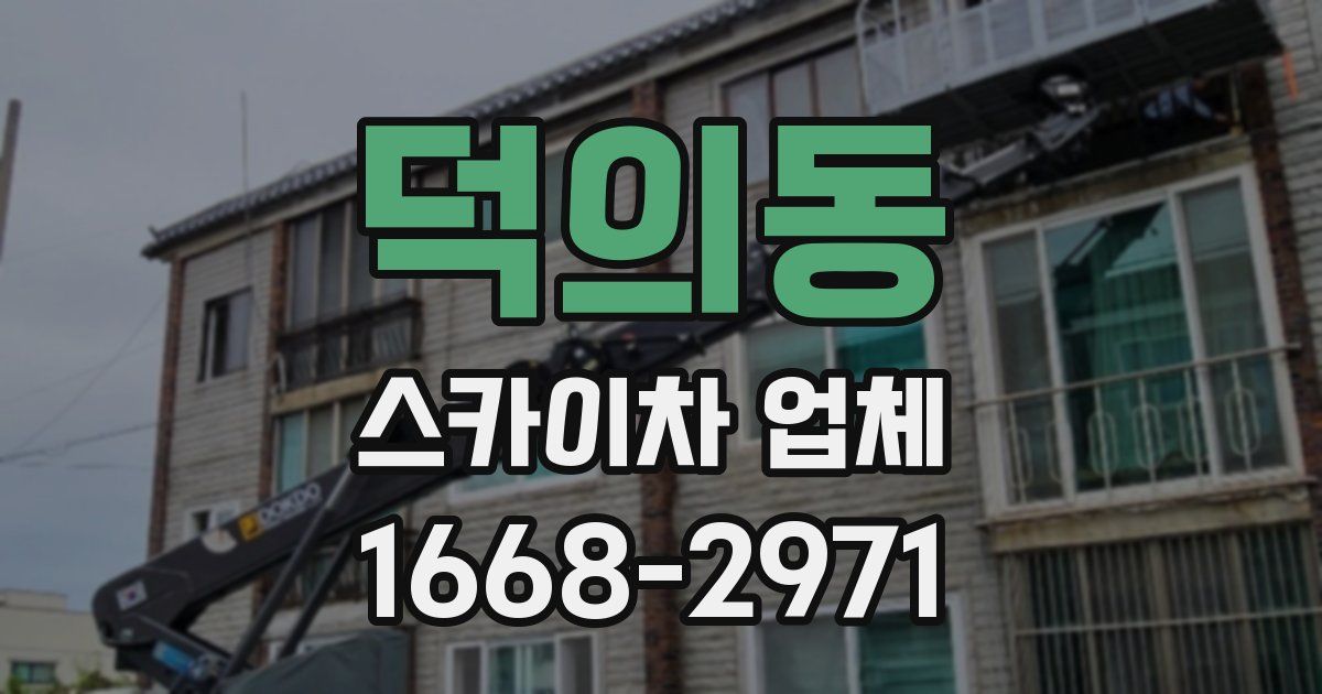 덕의동 스카이차 업체