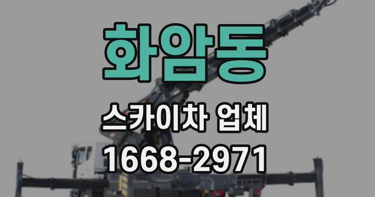 화암동 스카이차 업체