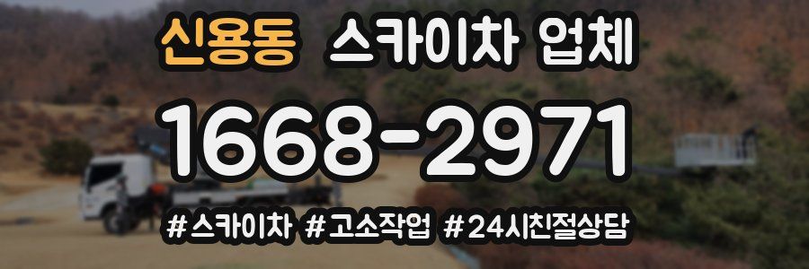 신용동 스카이차 업체