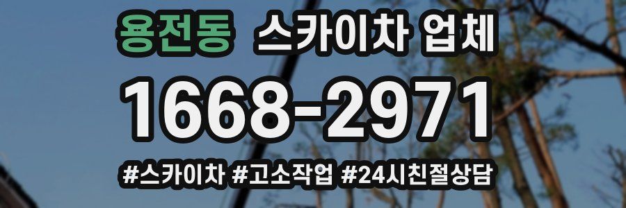 용전동 스카이차 업체