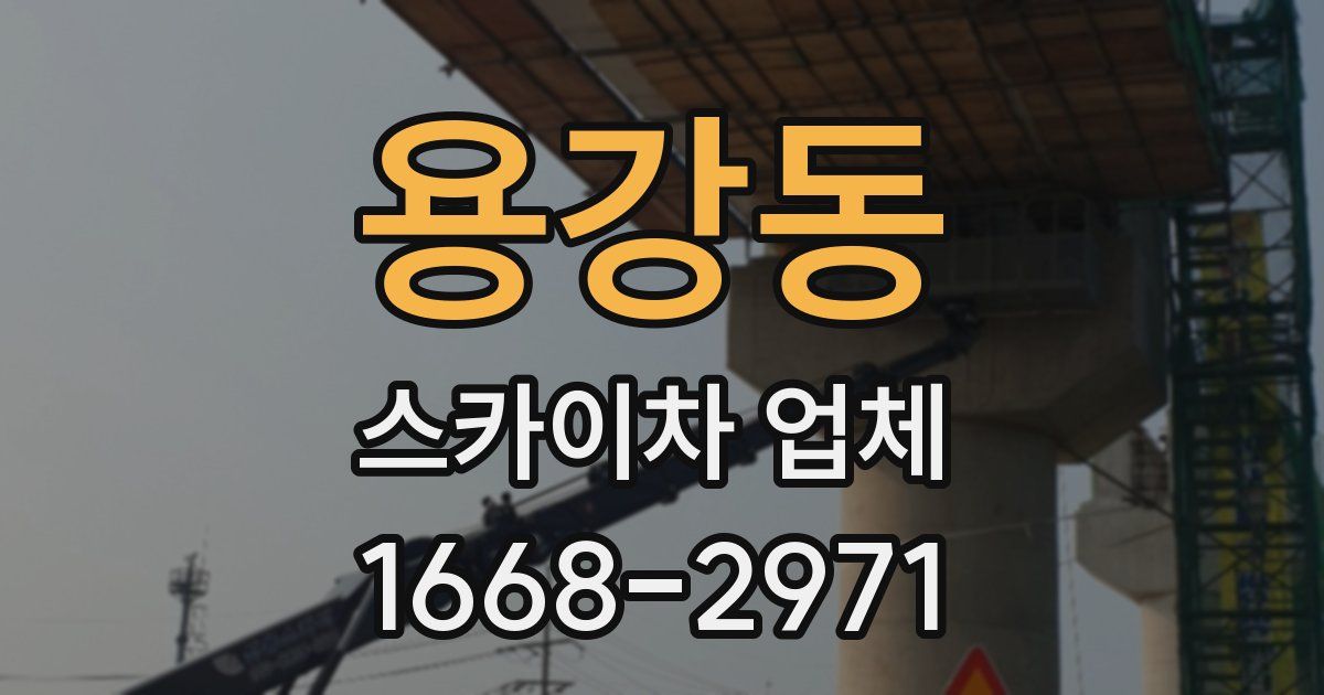 용강동 스카이차 업체