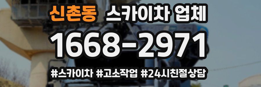 신촌동 스카이차 업체