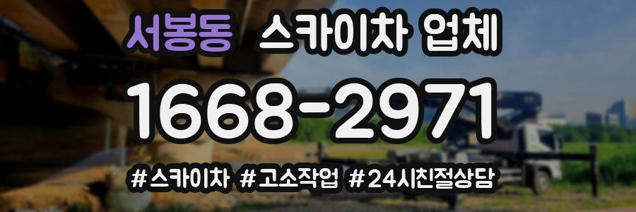서봉동 스카이차 업체