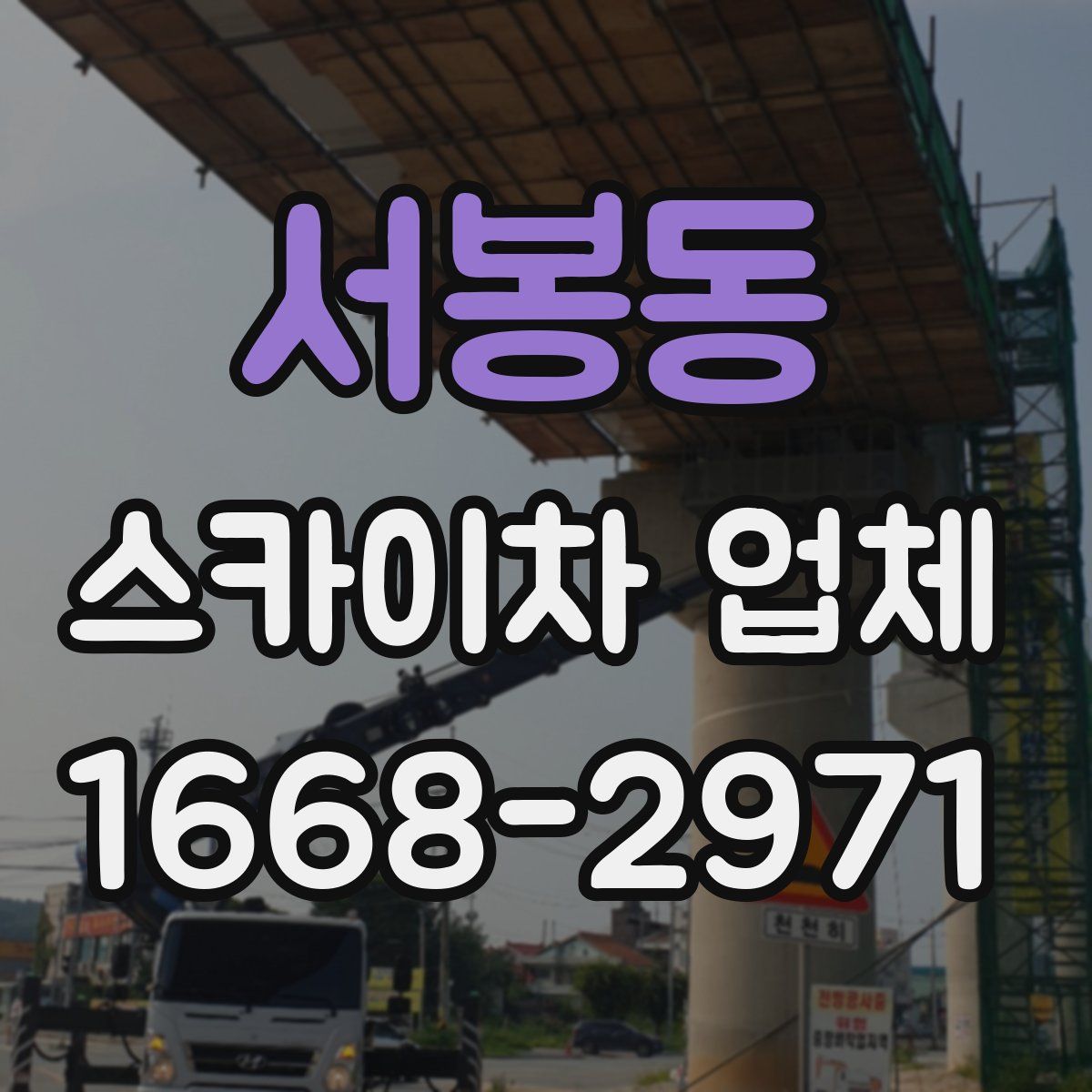 서봉동 스카이차 업체
