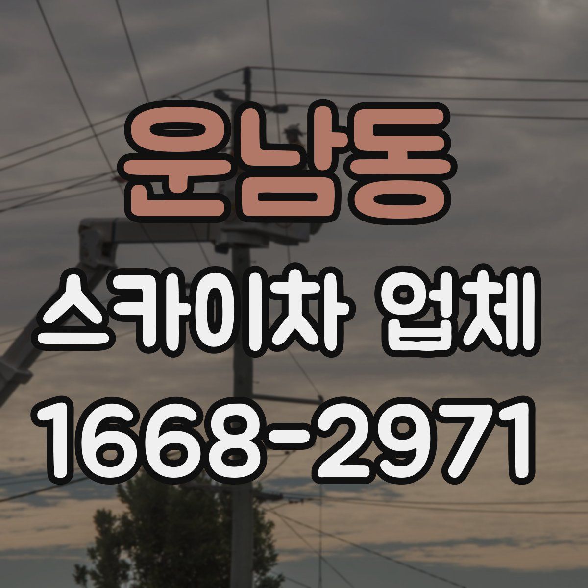 운남동 스카이차 업체