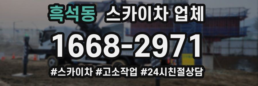흑석동 스카이차 업체
