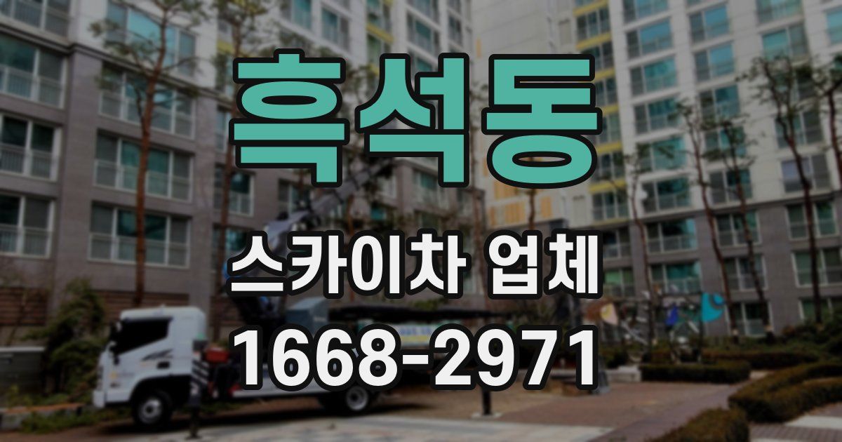 흑석동 스카이차 업체