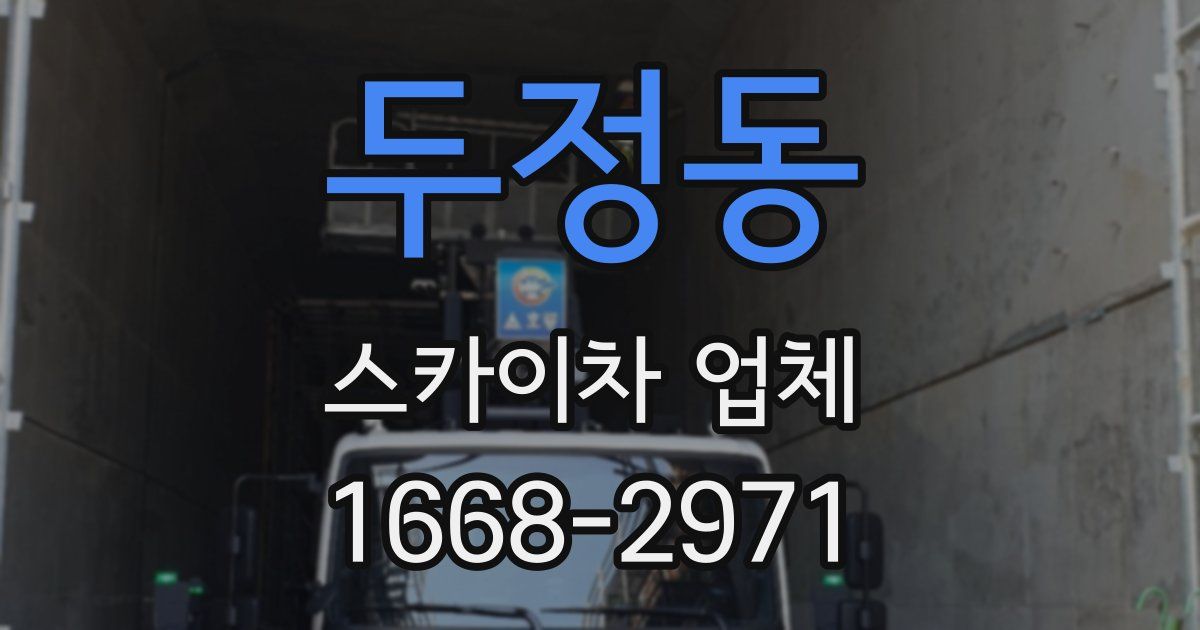 두정동 스카이차 업체