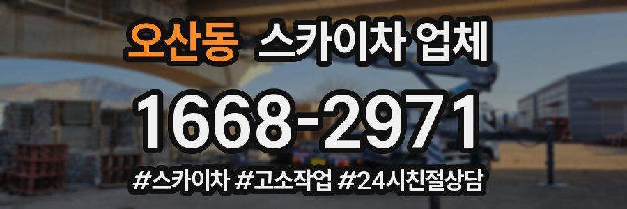 오산동 스카이차 업체