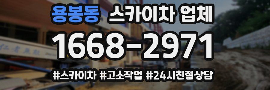 용봉동 스카이차 업체
