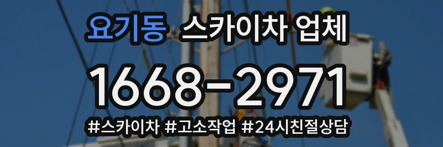 요기동 스카이차 업체