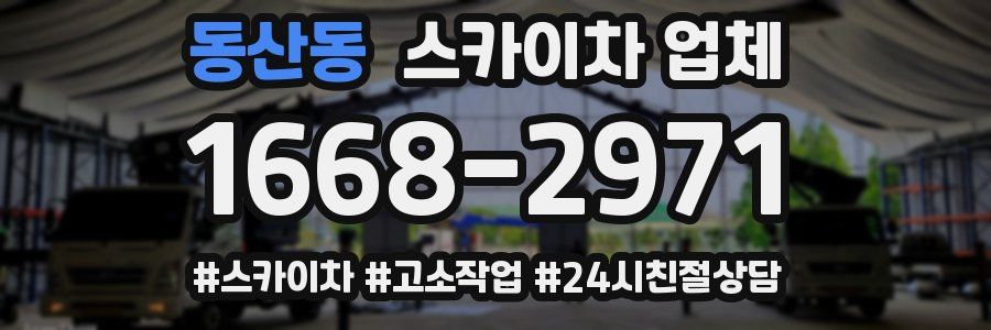 동산동 스카이차 업체