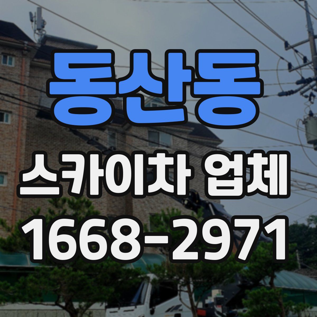 동산동 스카이차 업체