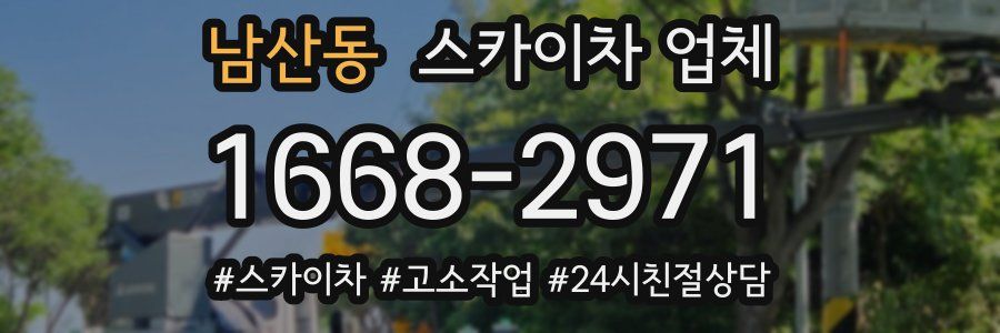 남산동 스카이차 업체