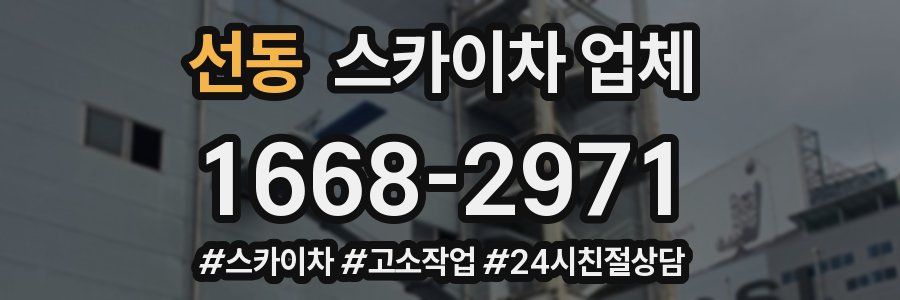 선동 스카이차 업체