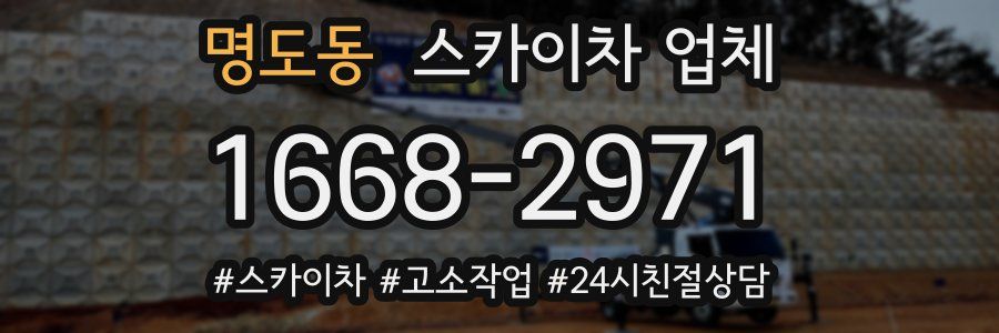 명도동 스카이차 업체