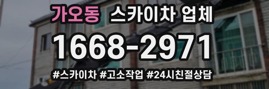 가오동 스카이차 업체