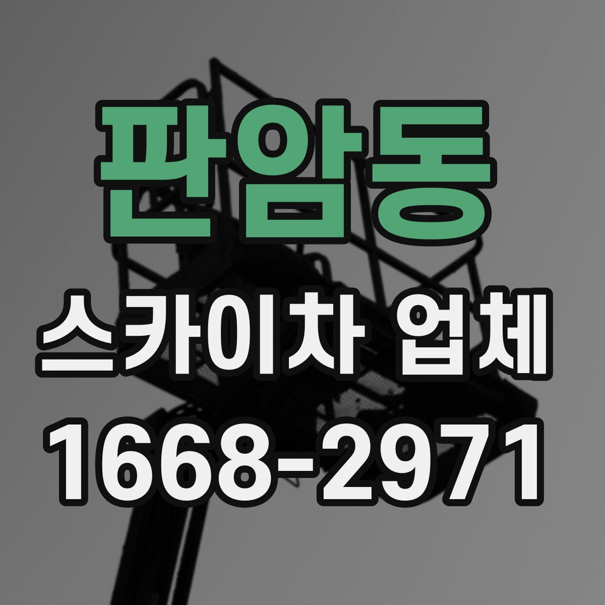 판암동 스카이차 업체
