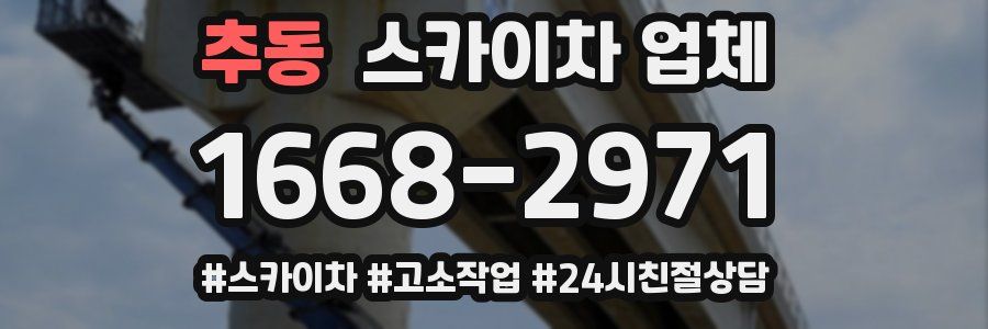 추동 스카이차 업체
