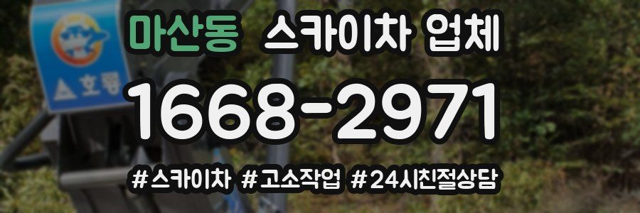 마산동 스카이차 업체