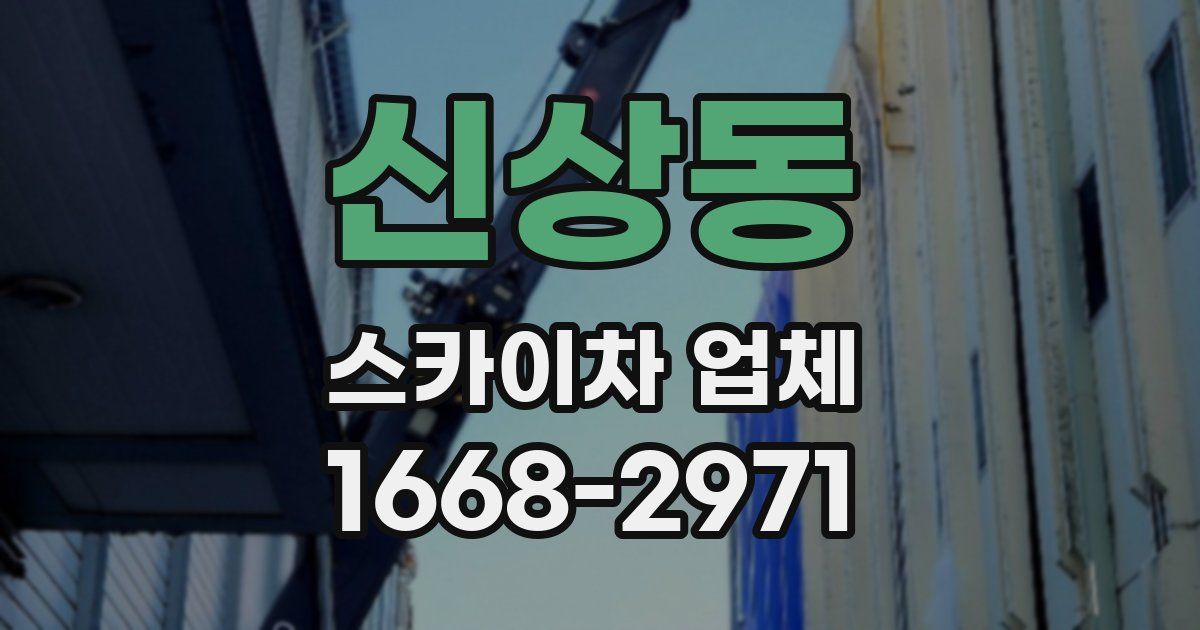 신상동 스카이차 업체