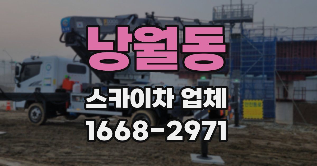 낭월동 스카이차 업체